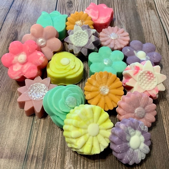 Hand Crafted Other - -Set Of 2 Hand Crafted Artisan Soap Flowers- Your Choice of Pretty Spring Colors
